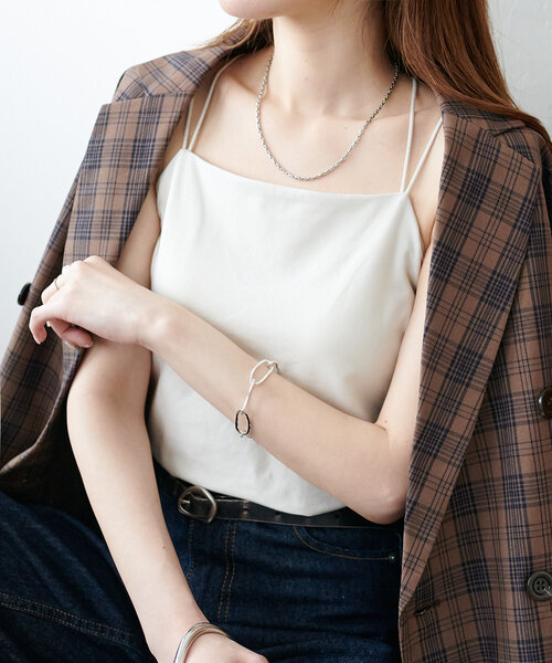 DISCOAT（ディスコート）の「【3サイズ展開】吸水速乾カップ付キャミソール（キャミソール・レディース・ブラック/カーキ/アイボリー・SMALL/MEDIUM/LARGE）」の15枚目の写真