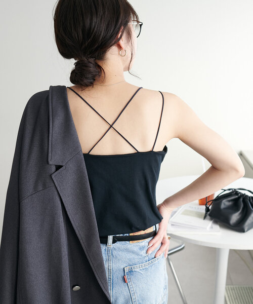 3サイズ展開】吸水速乾カップ付キャミソール（キャミソール）｜DISCOAT