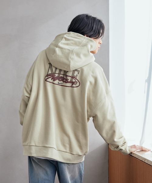 【美品】ナイキ ランニング　パーカー　上下セット ベージュ 中古・古着通販】NIKE (ナイキ) センタースウォッシュパーカー