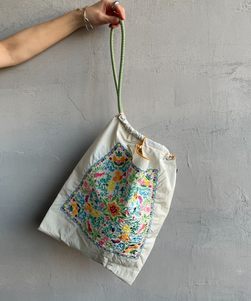 BALL&CHAIN/ボールアンドチェーン] FLOWER BANDANA 刺繍デザイン
