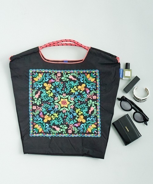 BALL&CHAIN/ボールアンドチェーン] FLOWER BANDANA 刺繍デザイン