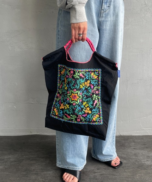 BALL&CHAIN/ボールアンドチェーン] FLOWER BANDANA 刺繍デザイン