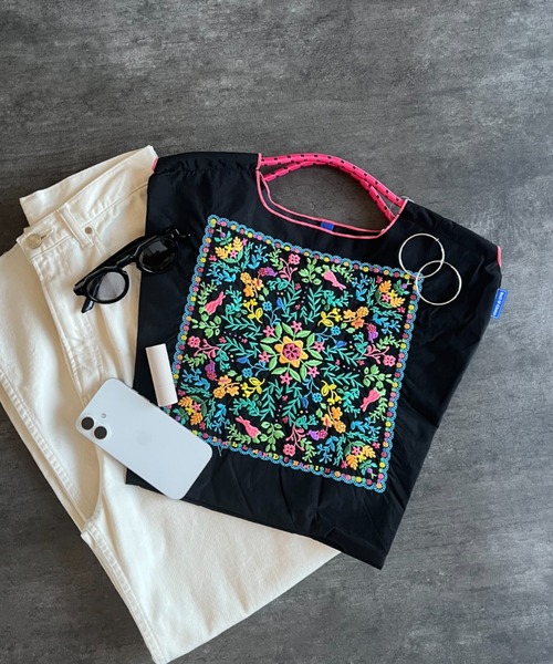 BALL&CHAIN/ボールアンドチェーン] FLOWER BANDANA 刺繍デザイン