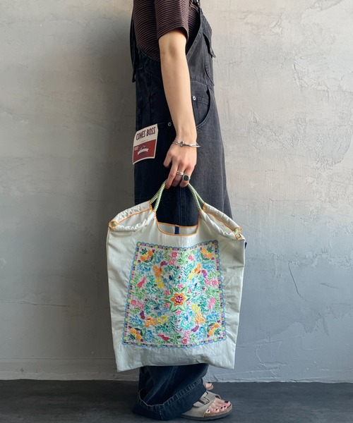 BALL&CHAIN/ボールアンドチェーン] FLOWER BANDANA 刺繍デザイン