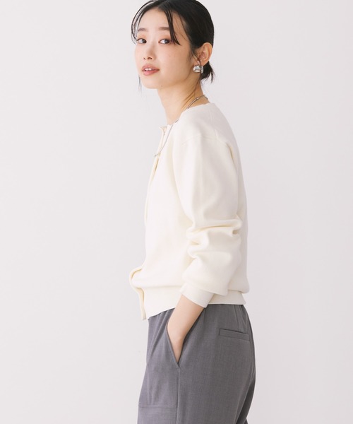 AMERICAN HOLIC(アメリカンホリック)の「クルーネックニットカーディガン(カーディガン/ボレロ・レディース・ブラック/ブラック系その他4/ブルー系その他2/杢グレー/アイボリー・M/L)」の20枚目の写真