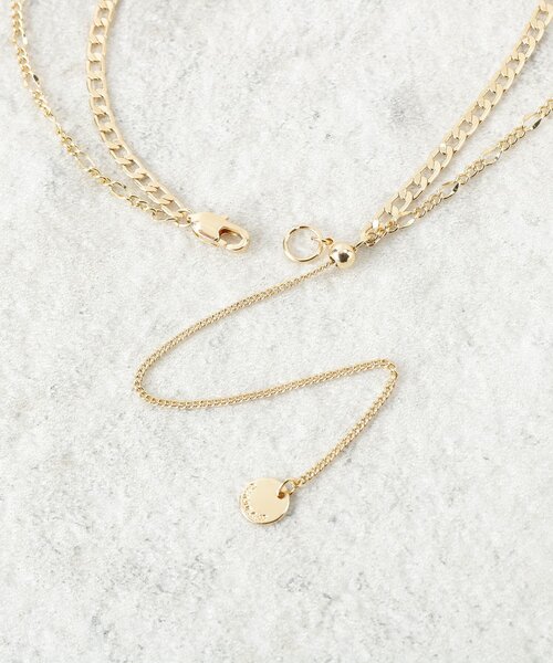 OPAQUE.CLIP（オペークドットクリップ）の「2連チェーンコインチャーム付ネックレス（ネックレス・レディース・ゴールド/シルバー・00）」の6枚目の写真