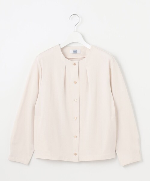 J.PRESS Ladies(J.プレス レディス)の「ハイゲージポンチ カーディガン(カーディガン/ボレロ・レディース・サックスブルー系/ベージュ系/ライトグレー系・SMALL)」の8枚目の写真