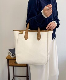 fredy emue | 【BEAURE/ビュレ】レザーハンドルコーティングキャンバストートバッグ(ショルダーバッグ)