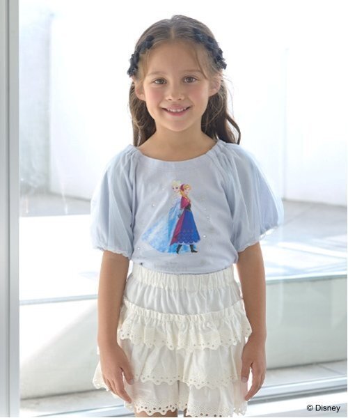 セール】【Frozen】【ソフトコットン】アナと雪の女王/キラキラTシャツ