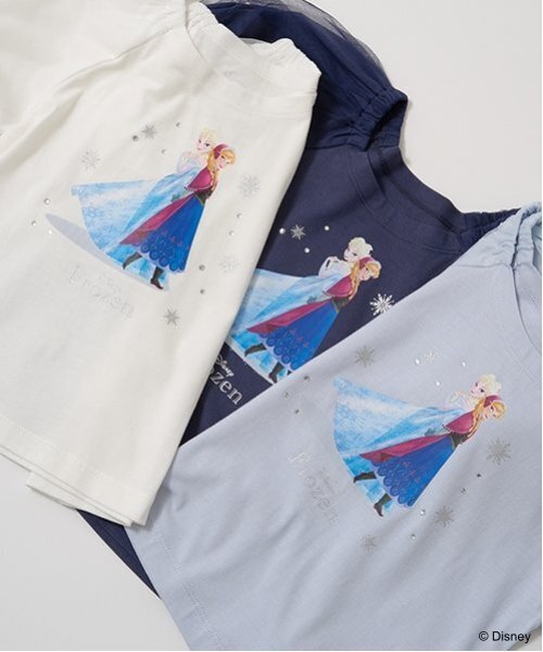 セール】【Frozen】【ソフトコットン】アナと雪の女王/キラキラTシャツ