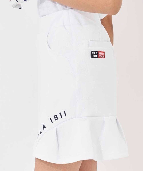 FILA GOLF（フィラゴルフ ）の「フレアスカート(インナーパンツ一体型)（スカート・レディース・ホワイト/ネイビー/ブラック/ライトブルー・SMALL/MEDIUM/LARGE）」の10枚目の写真