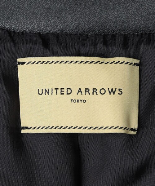 UNITED ARROWS(ユナイテッドアローズ)の「レザーライク ミドルコート(その他アウター・レディース・ブラック・38/36)」の16枚目の写真