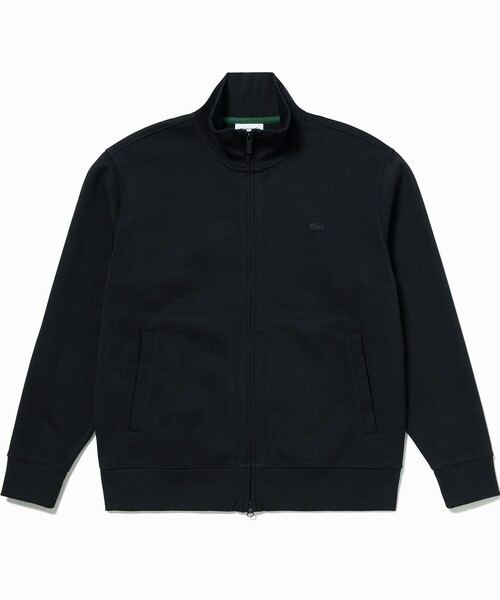 鹿の子ダブルジップ ハイネック ドライバーズニット（スウェット