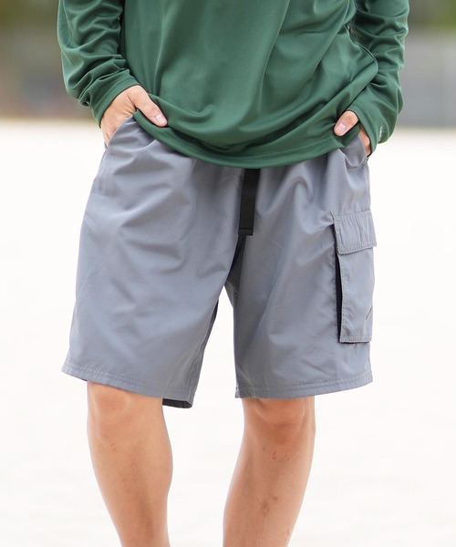 NIKE(ナイキ)の「NIKE/ナイキ カーゴショーツ/水着/トランクス 水陸両用/ユーティリティー NESSF452(水着・メンズ・ブラック/スモークグレー/ダークオリーブ・M/L/XL/S)」の3枚目の写真
