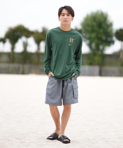 NIKE(ナイキ)の「NIKE/ナイキ カーゴショーツ/水着/トランクス 水陸両用/ユーティリティー NESSF452(水着・メンズ・ブラック/スモークグレー/ダークオリーブ・M/L/XL/S)」の8枚目の写真