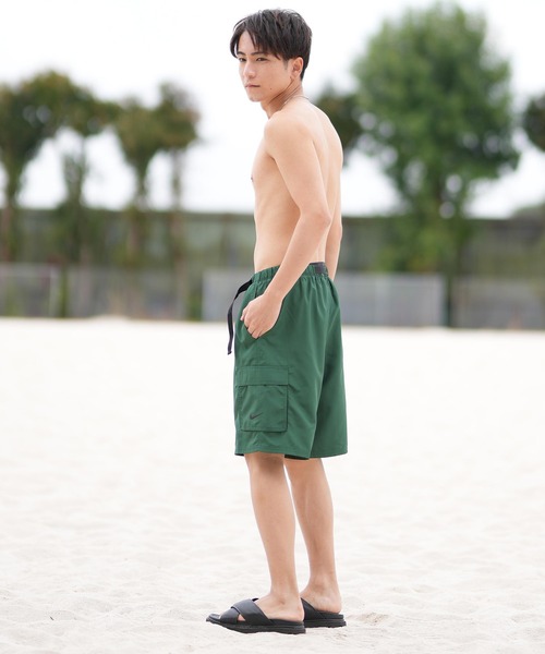 NIKE(ナイキ)の「NIKE/ナイキ カーゴショーツ/水着/トランクス 水陸両用/ユーティリティー NESSF452(水着・メンズ・ブラック/スモークグレー/ダークオリーブ・M/L/XL/S)」の18枚目の写真