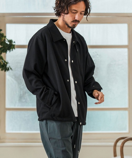 Magine(マージン)の「mj10546- Surf Knit Fabric 2Way Coach Blouson ブルゾン(ブルゾン・メンズ・チャコール/オリーブ/ブラック・44/46/48)」の19枚目の写真
