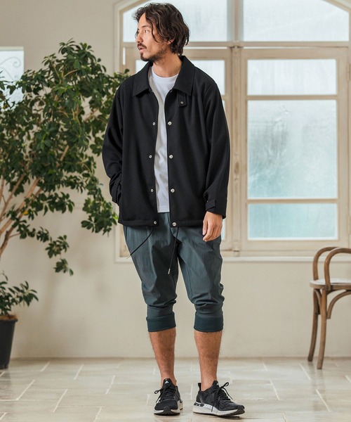 Magine(マージン)の「mj10546- Surf Knit Fabric 2Way Coach Blouson ブルゾン(ブルゾン・メンズ・チャコール/オリーブ/ブラック・44/46/48)」の22枚目の写真
