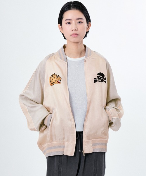 セール】SUKA JACKET EMBRO TIGER & SKULL（ブルゾン）｜M TO R