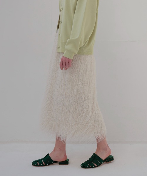 DRESSLAVE(ドレスレイブ)の「FLAPPER shaggy skirt(シャギースカート)(スカート・レディース・ホワイト・38)」の2枚目の写真