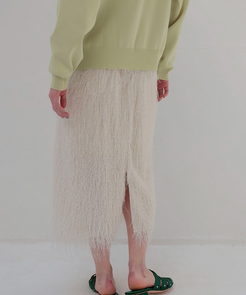 DRESSLAVE(ドレスレイブ)の「FLAPPER shaggy skirt(シャギースカート)(スカート・レディース・ホワイト・38)」の3枚目の写真