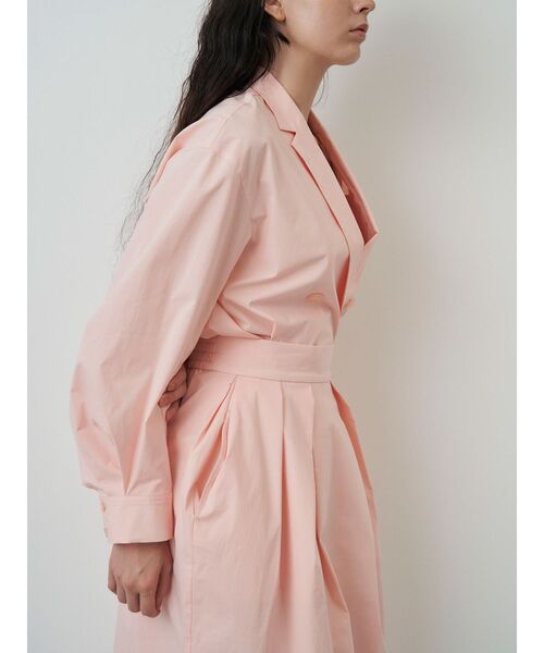 ELENDEEK（エレンディーク）の「シャツジャケット（テーラードジャケット・レディース・ブラック/アイボリー/ピンク・FREE）」の4枚目の写真