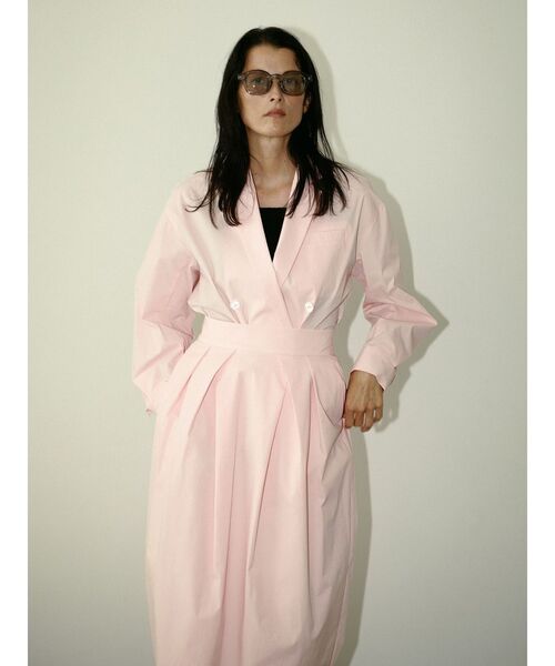 ELENDEEK（エレンディーク）の「シャツジャケット（テーラードジャケット・レディース・ブラック/アイボリー/ピンク・FREE）」の6枚目の写真