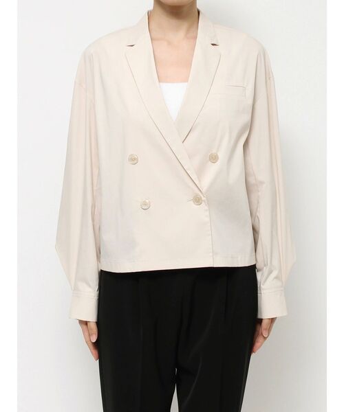 ELENDEEK（エレンディーク）の「シャツジャケット（テーラードジャケット・レディース・ブラック/アイボリー/ピンク・FREE）」の7枚目の写真