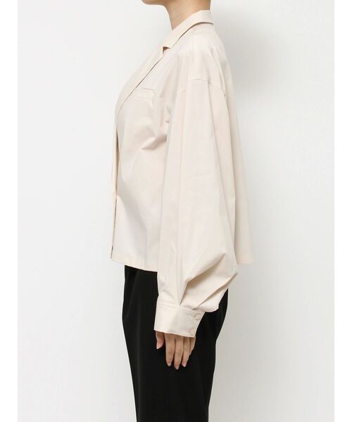 ELENDEEK（エレンディーク）の「シャツジャケット（テーラードジャケット・レディース・ブラック/アイボリー/ピンク・FREE）」の8枚目の写真