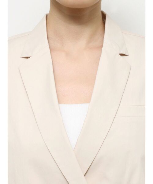 ELENDEEK（エレンディーク）の「シャツジャケット（テーラードジャケット・レディース・ブラック/アイボリー/ピンク・FREE）」の10枚目の写真