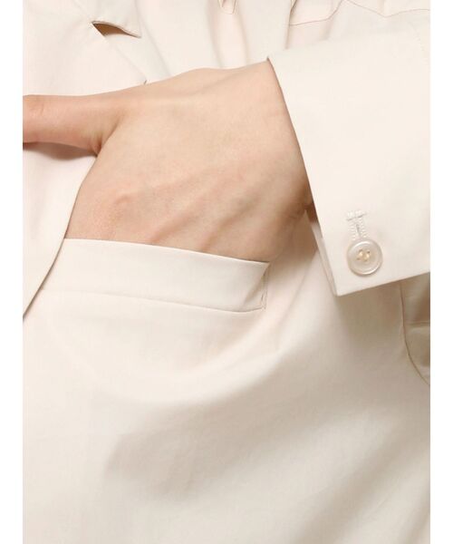 ELENDEEK（エレンディーク）の「シャツジャケット（テーラードジャケット・レディース・ブラック/アイボリー/ピンク・FREE）」の12枚目の写真