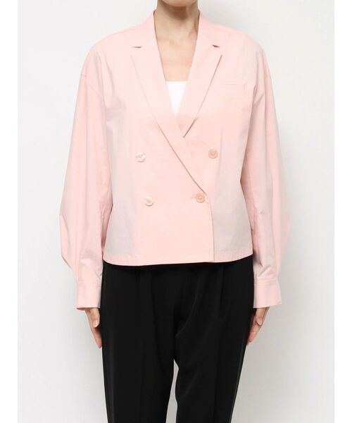 ELENDEEK（エレンディーク）の「シャツジャケット（テーラードジャケット・レディース・ブラック/アイボリー/ピンク・FREE）」の18枚目の写真