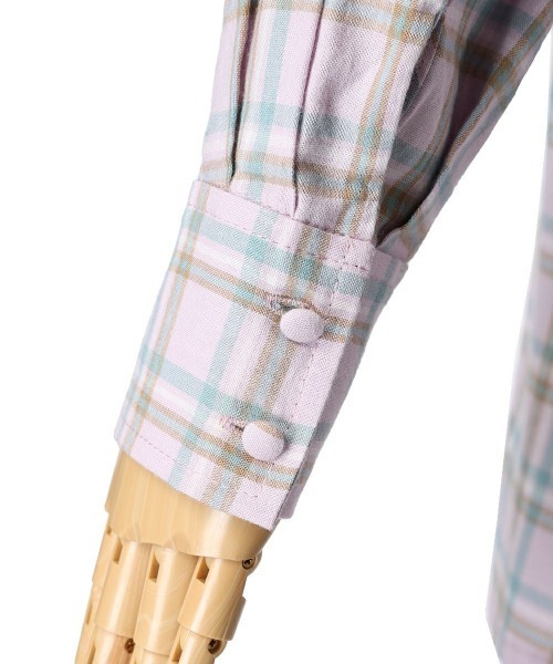 F i.n.t（フィント）の「フード付きビッグチェックシャツ/fint　フィント（シャツ/ブラウス・レディース・ピンク系その他/ブルー系その他/ベージュ系その他・FREE）」の19枚目の写真