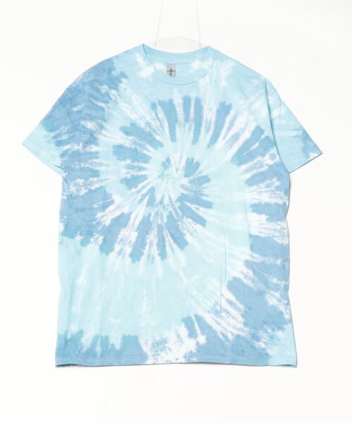 SAWINTO(ソイント)の「TIE DYE 【タイダイ】- TIE DYE TEE“SUN BLEACH SPIRAL”/タイダイ ティー "サン ブリーチ スパイラル”(Tシャツ/カットソー・メンズ・マルチ/サックスブルー・LARGE/MEDIUM/X-LARGE)」の8枚目の写真