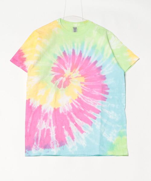 SAWINTO(ソイント)の「TIE DYE 【タイダイ】- TIE DYE TEE“SUN BLEACH SPIRAL”/タイダイ ティー "サン ブリーチ スパイラル”(Tシャツ/カットソー・メンズ・マルチ/サックスブルー・LARGE/MEDIUM/X-LARGE)」の7枚目の写真