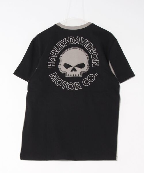 ハーレーダビッドソン ウィメンズ ウィリーG・スカルショートスリーブTシャツ BlackBeauty 96267-24VW ウィリーG(R)スカル・カラーブロック・ショートスリーブTシャツ