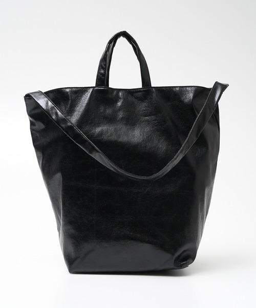 collex（コレックス）の「2WAYメタリック底マチワイド ワンショルダーバッグ（トートバッグ・レディース・ブラック/シルバー・フリー）」の14枚目の写真