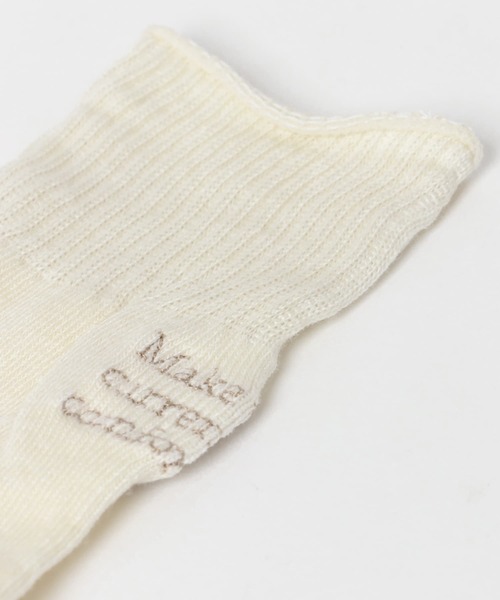URBAN RESEARCH DOORS（アーバンリサーチドアーズ）の「ロゴ刺繍ソックス（ソックス/靴下・レディース・カーキ/アイボリー・ONE）」の11枚目の写真