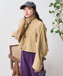 スタンド2way ショートシャツジャケット