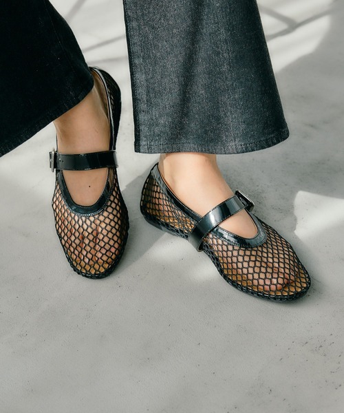 LEPSIM（レプシィム）の「メッシュフラットパンプス　319486（パンプス・レディース・ブラック/アイボリー・LARGE/MEDIUM）」の12枚目の写真