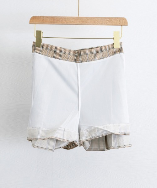 Miniministore(ミニミニストア)の「チェック柄 プリーツスカートミニスカート(スカート・レディース・ブラック/ベージュ/ブラウン/ダークグレー/ネイビー/レッド/グレー・M/S)」の21枚目の写真