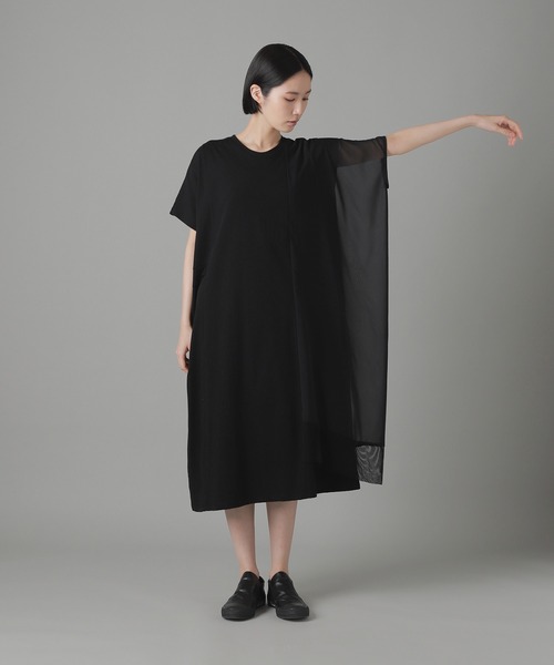 ZUCCa(ズッカ)の「(S)メッシュドッキングジャージィー / ワンピース / S(ワンピース・レディース・ライトグレー/ネイビー/ブラック・M size)」の4枚目の写真