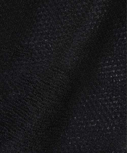 NATURAL BEAUTY BASIC（ナチュラルビューティーベーシック）の「◇シアージャガードポロカーデ（カーディガン/ボレロ・レディース・ブラック/オフホワイト/ブルー・FREE）」の10枚目の写真