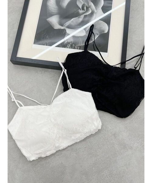 EATME（イートミー）の「レースブラTOP（その他アンダーウェア/インナー・レディース・オフホワイト/ブラック・FREE）」の3枚目の写真