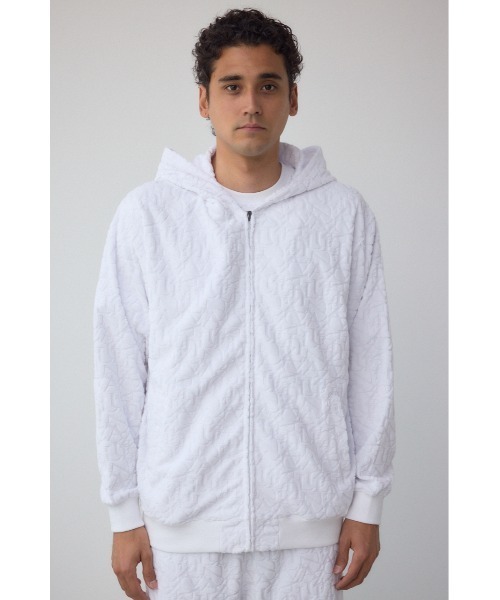 総柄パイルジャガードジップフーディー（パーカー）｜AZUL BY MOUSSY