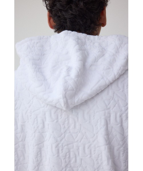 総柄パイルジャガードジップフーディー（パーカー）｜AZUL BY