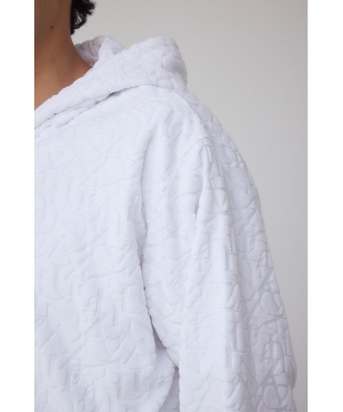 総柄パイルジャガードジップフーディー（パーカー）｜AZUL BY