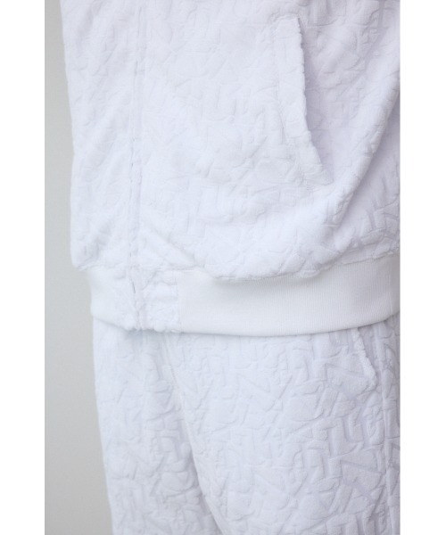 アズール　総柄パイルジャガードジップフーディー　セットアップ 総柄パイルジャガードジップフーディー（パーカー）｜AZUL BY MOUSSY