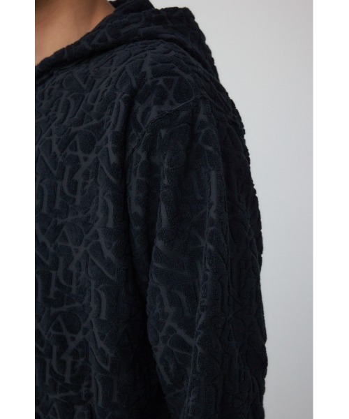 アズール　総柄パイルジャガードジップフーディー　セットアップ 総柄パイルジャガードジップフーディー（パーカー）｜AZUL BY