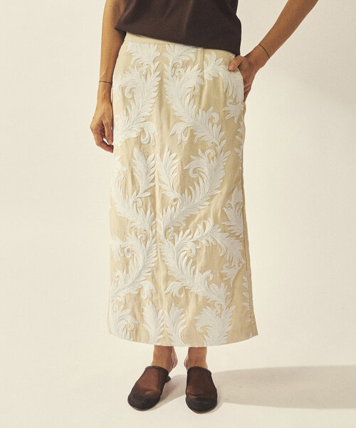 Whim Gazette ウィムガゼット 今期ジャガードラップスカート Whim